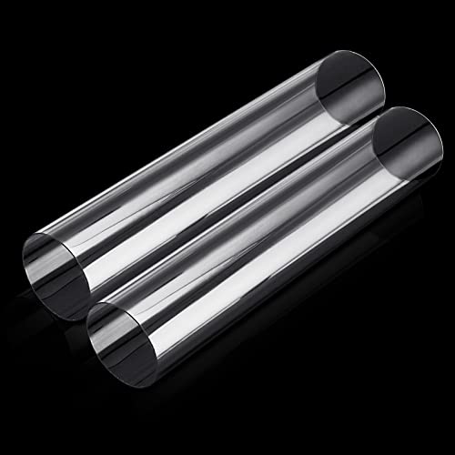 FengWu 2PCS Acrylic Tube 3'' (75mm) OD x 2mm Wall Thickness Clear Plastic Pipe Tube 15.5'' Length...
