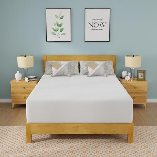 FDW | 14 Inch Queen Mattress | Medium Firm | Gel Memory Foam | White