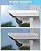 Universal Security Camera Sun Rain Cover Shield, Waterproof Protective Roof for Surveillance Camera, Outdoor Camera Shade Covers for Dome, Bullet Cameras (White 3 Pack)