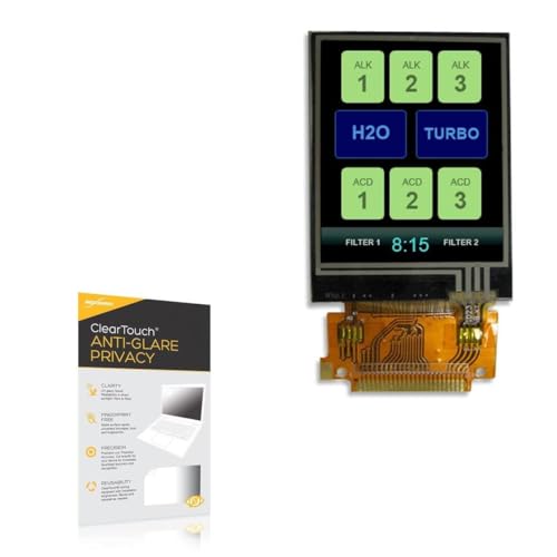 BoxWave Screen Protector Compatible with Newhaven Display NHD-1.8-128160EF-CTXI#-F - ClearTouch Anti-Glare Privacy (2-Pack), Privacy Screen Protector Flexible Film Anti-Glare