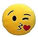 Produktbild Brigamo 510 - Emoticon Kissen AUS PLÜSCH, 30 cm Durchmesser Kissen mit diversen Motive zum sammeln (Kussmund)