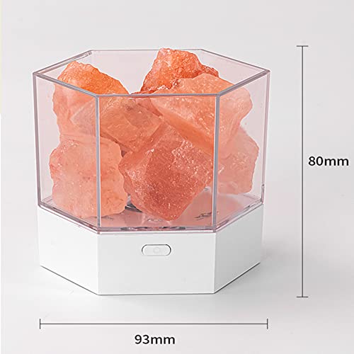 Wokuya Healthy Himalayan Salt Lamp, Natural Crystal Salt Rock Lamp For Warm,Peaceful And Romantic Night Light, Modern Healthy Decorative Indoor Home Lighting #TOP6