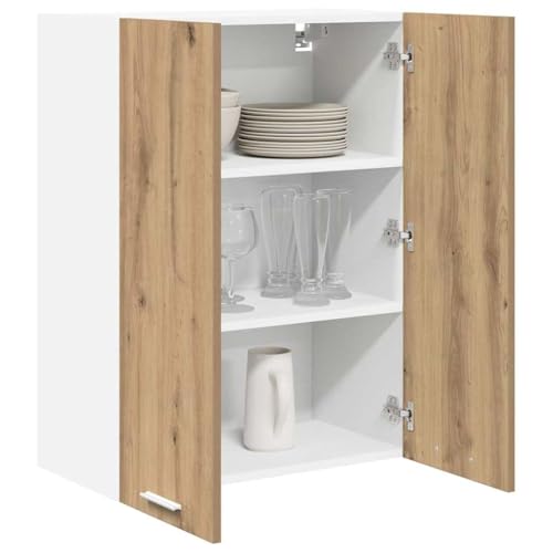vidaXL Mueble Colgante con Puerta Riga Roble Artesanal 60 x 31 x 80 cm, Amplio Almacenamiento, Armario de Cocina Resistente, organizadores Modernos para optimizar el Espacio