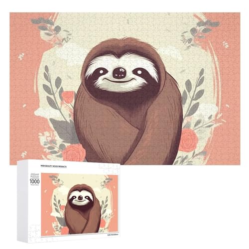 大人用ピクチャーパズル 木製パズル You are Awesome ナマケモノ パーソナライズ パズル フォトパズル ウェディングパズル 家族の再会パズル 友人 誕生日 ウェディングギフト