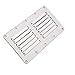 Amarine Made Stainless Steel Stamped Louvered Vent - Rectangular Marine Vents 4-1/2