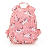 TA Trend Atelier Mini mochila infantil niña 1 – 3 años, motivo unicornio, mochila guardería y preescolar con correa de pecho, 3,5 L, repelente al agua, material reciclado, rosa