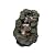watnature Modern Floor-Standing Waterfall Fountain - 29" L x 13" W x 9.4" H Cascading Water Feature with LED Lights for Garden, Patio, Backyard, 5-Tier Waterfall Stream Indoor/Outdoor Garden Fountain