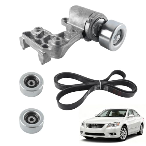 Dasbecan Serpentine Drive Belt Tensioner Idler Pulley Kit for Lexus ES350 RX350 2007-2012,Toyota Avalon 2005-2012, Camry 2007-2011, Sienna 2007-2010 3.5L V6 by Dasbecan - Used condition - US$28.83