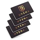 [UVENA] スキミング防止カード RFID カード型 薄型 個人情報保護 カードサイズ お財布 PVC (4枚ケース無し)