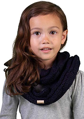 Kids Infinity Scarf - Solid Navy #TOP1