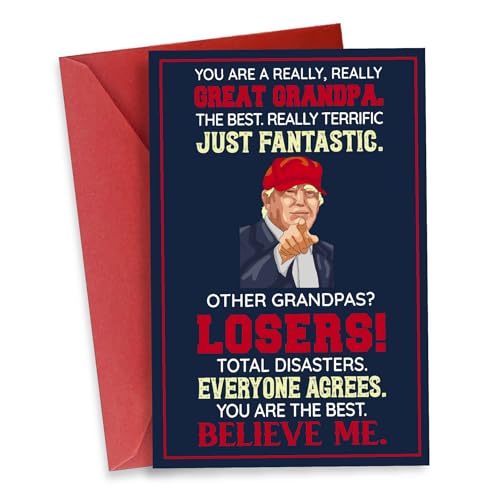 Donavibe Gifts for Grandpa, Funny Card for Christmas, Birthday, Fathers Day, Humor Grandpa...