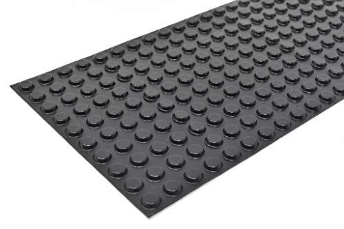 Cylindrical Flat Top Self-Adhesive Protective Non-Skid Rubber Feet .500