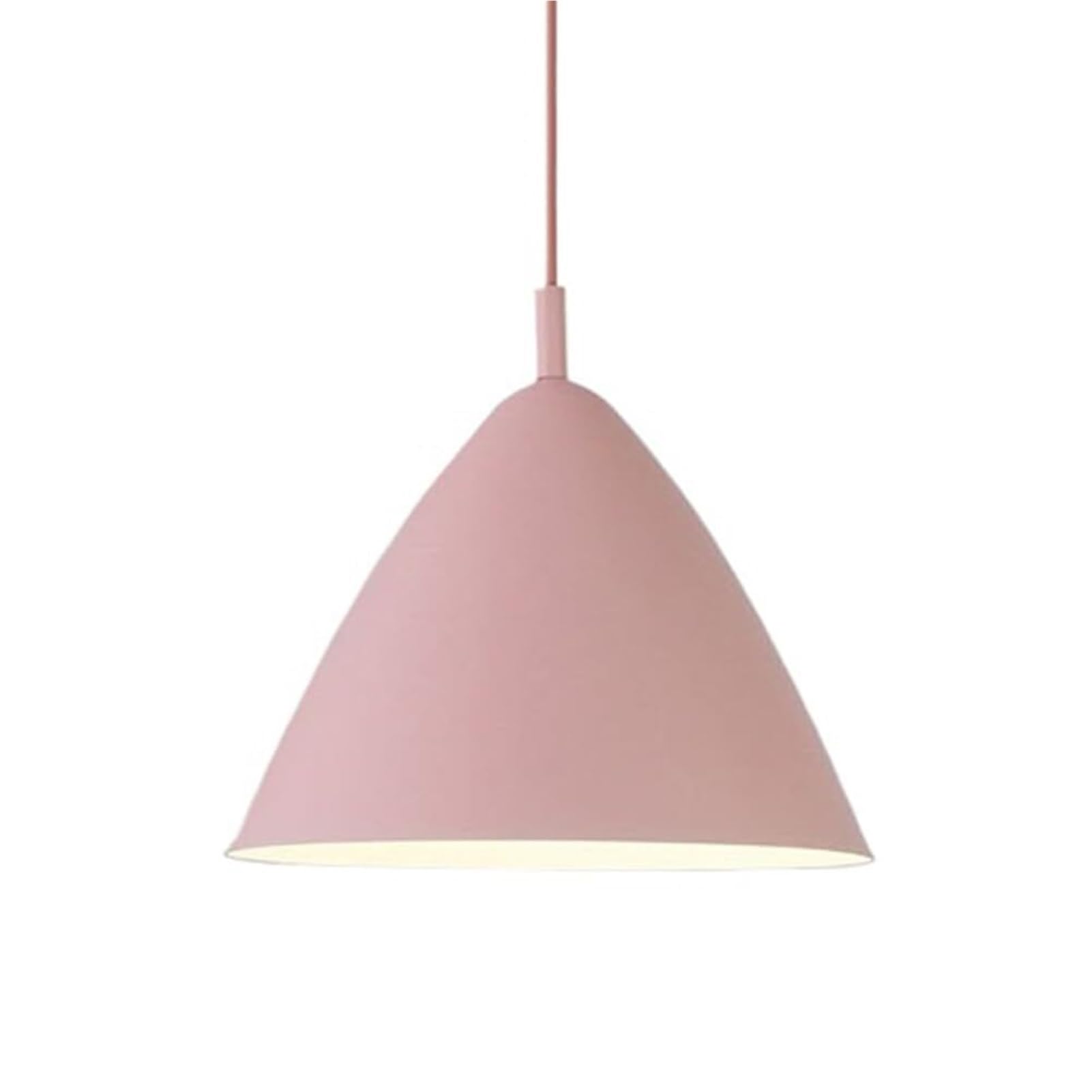 KBUUKYYXouy Colorful Metal Pendant Light Fixture for Kitchen Sink Minimalism Vintage Lighting, Nordic Simple Ceiling Hanging Lamp Chandelier for Over Island Dining Room(Pink,10.6in)