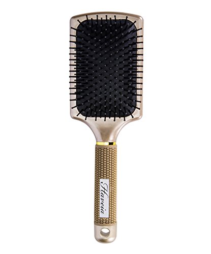 Hair Brush-Velvet Touch Paddle brush, Detangling Brush for Straightening & Smoothing Hair by Haveia(GOLD)