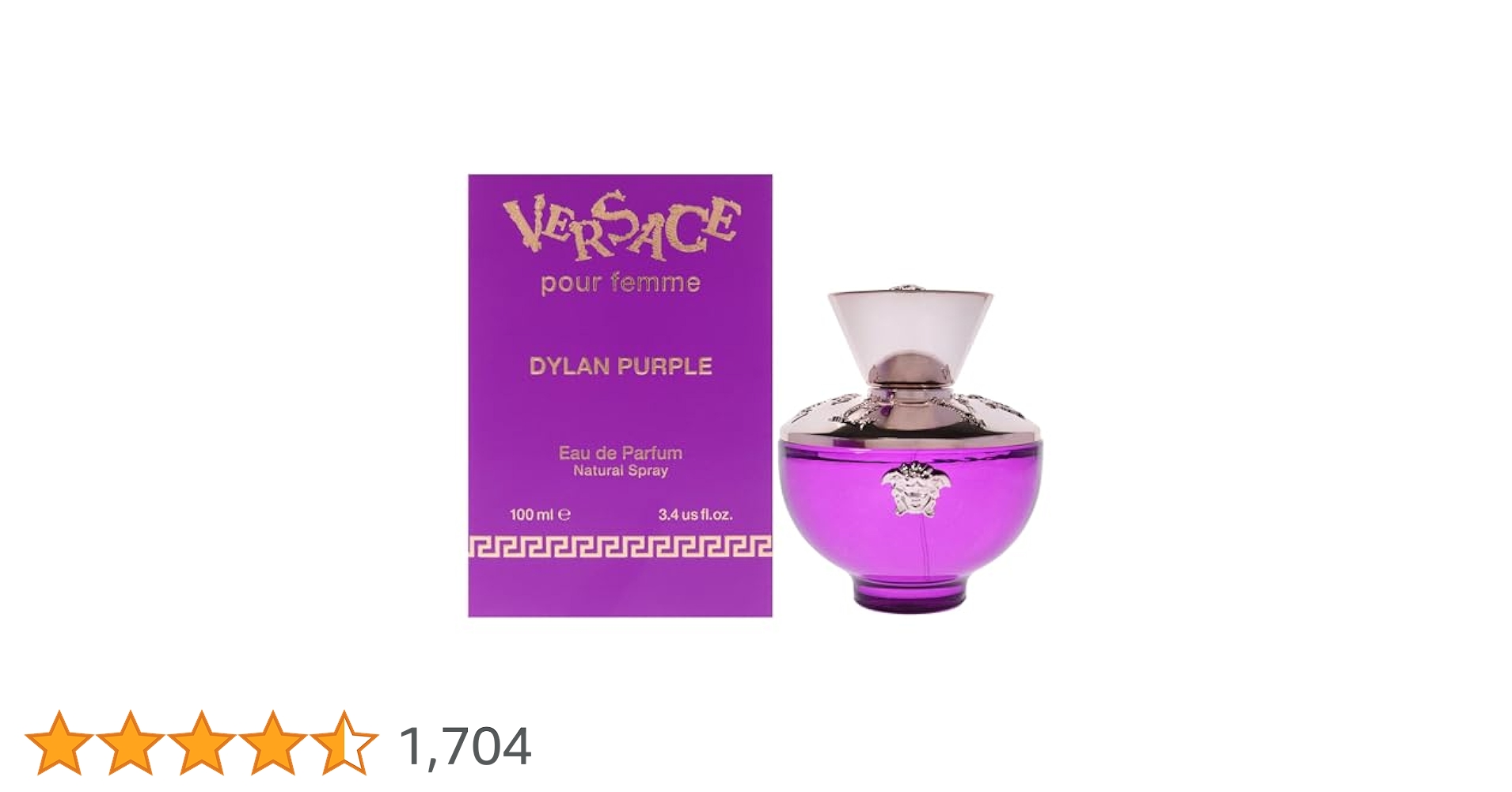香水(女性用) VERSACE DYLAN PURPLE Eau de Parfum 30ml Versace Dylan Purple for Women 3.4 oz Eau de Parfum Spray