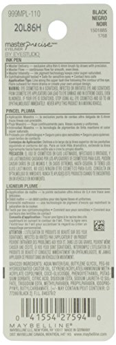 Maybelline New York Eye Studio Master Precise Eyeliner Líquido No.110 Negro miniatura 3