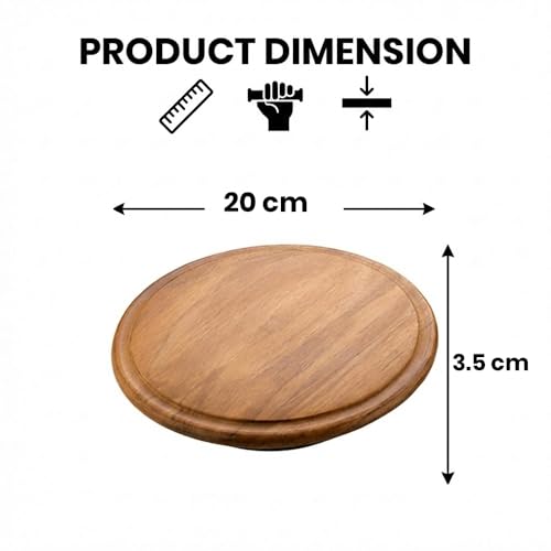 Image of Teak Wood Wardrobe Handle /Wardrobe Door Handle /Cabinet Handle /Modern Handle for Interior (8 Inch) Natural Wood Finish-| 3 Years Warranty |
