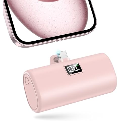 LENUTO Power Bank for iPhone, Portable Charger 6000mAh USB-C Cover