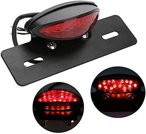 Motorcycle LED RED Stop Running Brake Rear Tail Light Rear Fender Universal Modified Retro