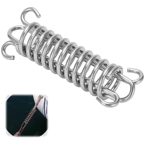 Tissting Resorte Amortiguador de Amarre, Amortiguador de Acero Inoxidable 304 Multifuncional 113mm para Barcos Yates, Reductor de Impactos y Anclaje Seguro para Equipamiento Marino
