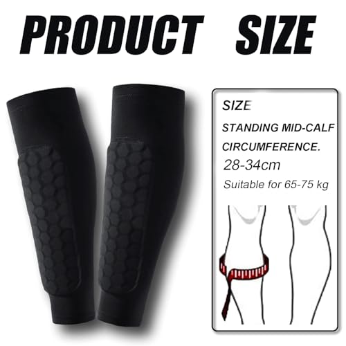 XUDUOO Ski Shin Guards Gel, Ski Guard Socks, Sock Shin Pads Shin Protectors for Skiing, Breathable Elastic Gel Guard, Legs Protection, Safety Gear for Adults Sports (B) - Image 3