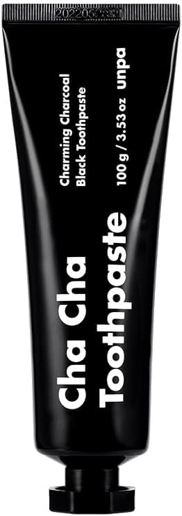 [unpa.] Cha Cha Pasta de Dente: Pasta de Dente Natural Orgânica com Carvão Ativado para um Sorriso Fresco e Saudável, 100g