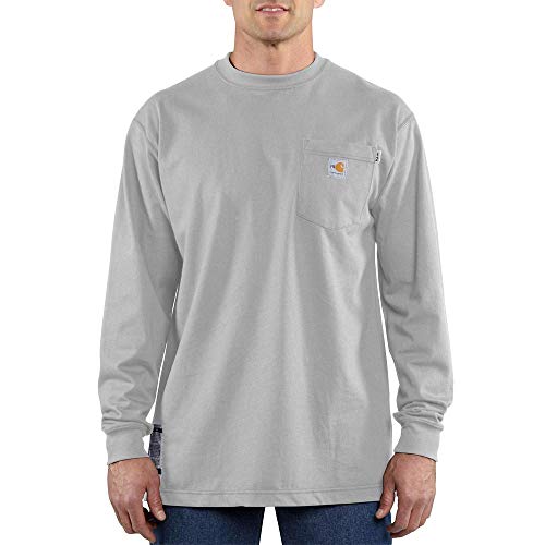 Image of Carhartt .B01.GVL.S463 Firm Duck Double-Front Work Dungaree, W44/L32, Gravel