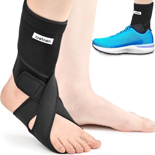 NEOFECT Drop Foot Brace - Adjustable AFO Ankle Brace for Walking & Stroke Recovery, Breathable Material for Ankle and Foot Support, Comfortable Design (Medium/Right)