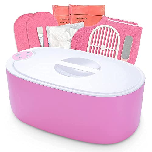 Paraffin Wax Machine - Paraffin Bath for Smooth and Soft Skin - Quick Heating 5000ml Large Capacity Paraffin Wax Warmer for hand and feet with Paraffin Wax for SPA & Arthritis Treatment (PINK)