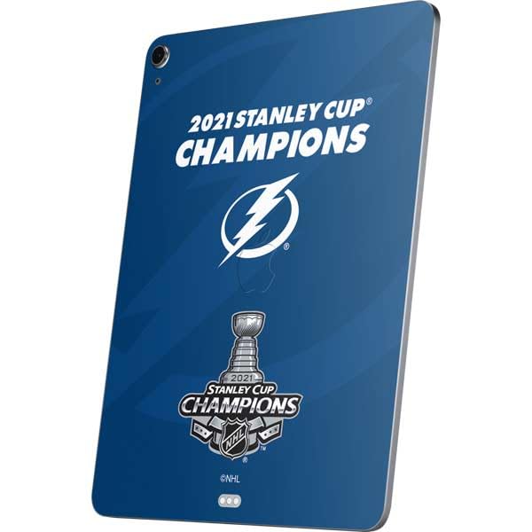 Skinit Decal Tablet Skin Compatible with iPad Air 11in (2024-2025) - Officially Licensed NHL 2021 Stanley Cup Champions Tampa Bay Lightning Design