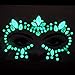 glow in the dark face gems face body jewels festival pastie fluorescence crystals rhinestone bindi face tattoo for pride makeup (tp319 around eyes)