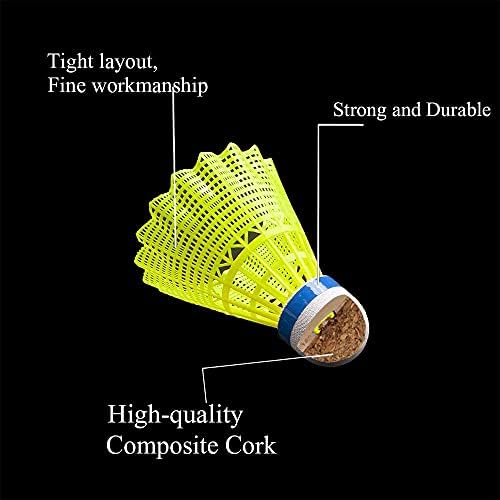 Senston Badminton Shuttlecocks 6 pcs Nylon Shuttlecocks Badminton Ball for Training,Beginner,Family exercise