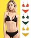 Bikini para Mujer Conjunto de Dos Piezas Traje de baño Glitter Triangle...