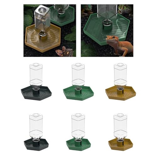 Fcnjsao Reptiles Watering Solution Nonslip Water Feeder for Amphibians Reptiles Automatic Water Feeder Water Bottle Pet Supply - Thumbnail 2