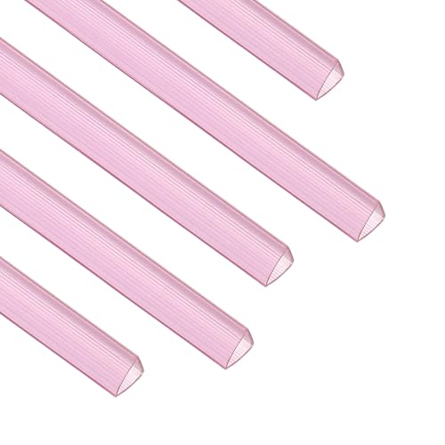 PATIKIL 30Pcs Binding Bars, 10x10mm Binding Bars Slide Grip 70 Sheets Capacity A4 Size Report Binder Presentation Binder for Study Office Report Cover Resume, Transparent Red