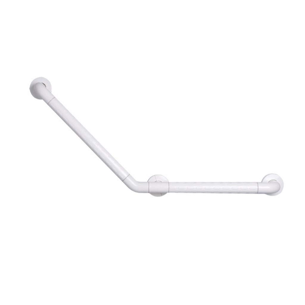 Fkxsxaz White Bathroom Grab Bars Toilet Handrails,Stainless Steel 135 ° Non Skid Housewares Accessibility Pregnant Woman Handrail Safety Handle (Color : Size A)