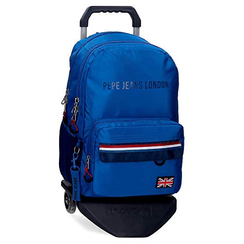 Mochila Pepe Jeans Overlap Doble Cremallera con Carro