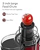 SiFENE Juicer Machine, 800W Peak Power Centrifugal Juice Extractor with 3 Inch Wide Mouth Chute, 3 Speed Control for Fruit and Vegetable, Compact Stainless Steel Juicer for Small Kitchen