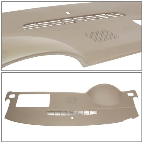 Dashboard Cover ABS Dash Cover Mat Pad Compatible with 07-14 Chevy Tahoe Suburban Silverado GMC Sierra Yukon/XL, Beige