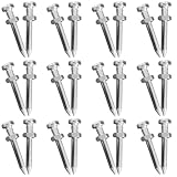 GANAZONO 26 Stück Metall Rasenlüfternagel 4,2cm Bodenbelüfterspieße für Belüfterschuhe...