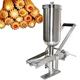 Dfdieratve Machine de Remplissage de Beignets Manuelle 5L, Injecteur de Gelée, Crème Pâtissière, Confiture, Réglage Précis ±1g, pour Donuts, Éclairs, Churros, Cakes, Durable Tout INOX Longbeak
