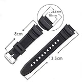 Natural Resin Strap Compatible with Casio AE-1200 AE-1300 F-108 W-216H AE-1000w AEQ-110 W-800H AQ-S800W SGW-300H W-216H W-218 Men's 18mm Watch Band Replacement - Image 2