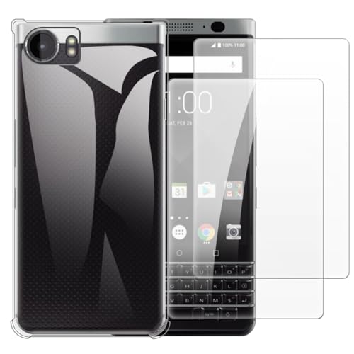 Shantime Coque avec 2 pièces Protection Compatible avec Blackberry Keyone DTEK 70, Étui Antichoc...