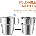 4 Pack Stainless Steel Camping Cups, 11 Oz Double-wall - Image 4