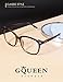 GQUEEN Fake Non Prescription Glasses Clear Lens for Women Men Oversized Frame UV400 Protection Brown, 201581