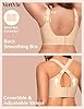 Vertvie Jelly Bras for Women Plus Size Minimizer Soft Wireless Push Up Bra Full Supportive Older Lift Back Coverage Bralette(Skin,40DD)