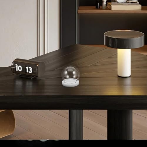 Cúpula de cristal con base de madera IMIKEYA vitrina redonda para flores 7