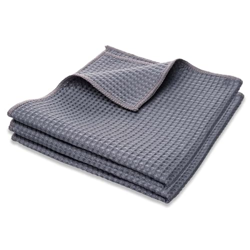 Ynkkvre 2X Saugstarkes Waffeltuch für Autoscheiben und Fenstertuch, Mikrofaser Trockentuch, Extrem saugstark & lackschonend Dank weicher, für Reinigung von Auto und Motorrad, 40x40cm Ynkkvre 2X Saugstarkes Waffeltuch für Autoscheiben und Fenstertuch, Mikrofaser Trockentuch, Extrem saugstark & lackschonend Dank weicher, für Reinigung von Auto und Motorrad, 40x40cm