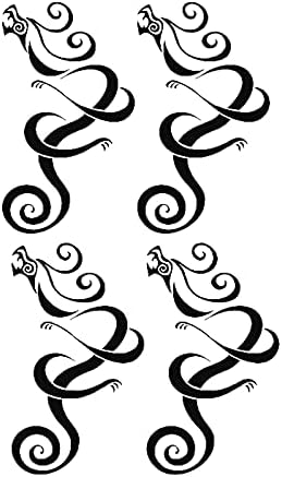 AwwwCos Halloween Cosplay Temporary Tattoos Tattooing Body Stickers Makeup Kit 13.5CM
