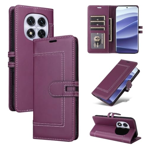 Étui pour Xiaomi 15T violet magnétique avec rabat arrière porte-carte